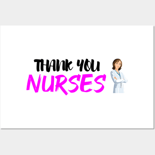 thank you nurses Posters and Art